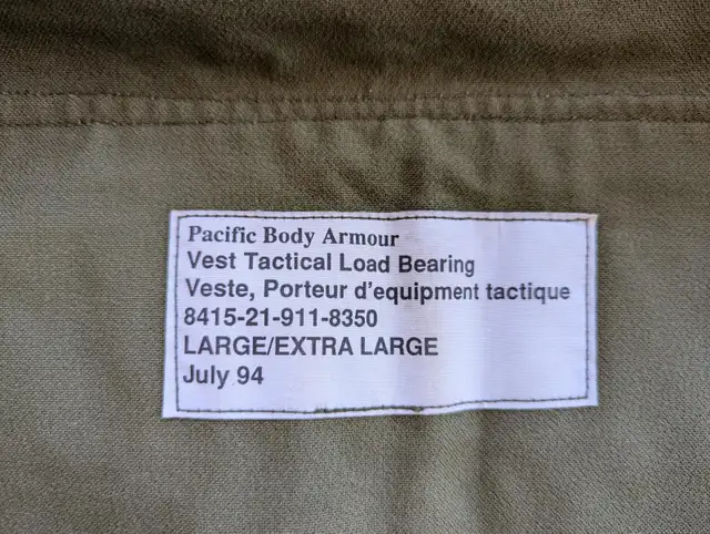 Vest, Tactical, Load Bearing