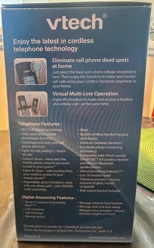 V-TECH CORDLESS PHONE SYSTEM425225588415539203