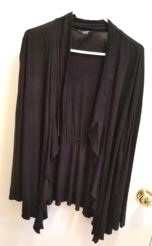 Ladies black Shawl Cardigan, Sz XL in Women's - Tops & Outerwear in Oakville / Halton Region - Image 3