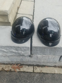 Motorcycle half helmets with lining