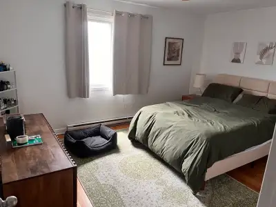 Bright and clean 4 1/2 apartment located in a duplex in NDG. Includes 2 closed bedrooms, living room...