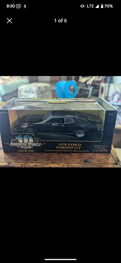 1970 Ford Torino GT 1:18 Scale Limited Edition Die Cast Metal $75.00 or best reasonable offer '67 Me...