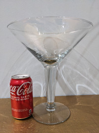 10 inches tall gigantic martini glass