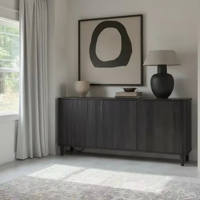 Black Wood Sideboard，Entrance cabinet in TV Tables & Entertainment Units in Markham / York Region - Image 5