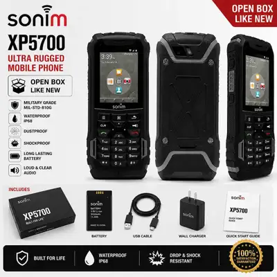 Sonim XP5 XP5700 Ultra-Rugged Flip Phone – Black | 4GB LTE, View more