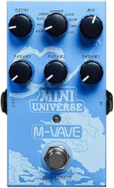 Fantastic little reverb pedal. Reverb Types (9 Modes): Room, Hall, Plate, Spring, Shimmer, Cloud, Bl...