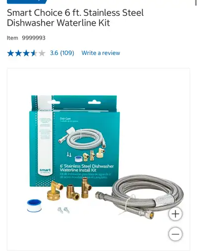 Dishwasher Water Hose Line Kit, View more