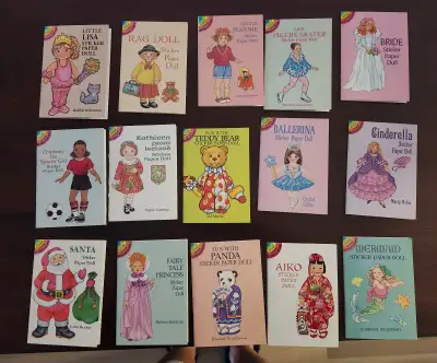 Vintage  Dover Sticker Paper Dolls NEW Old Stock UNCUT, View more