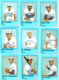 1984 Complete Set Blue Jay 36 Baseball Cards