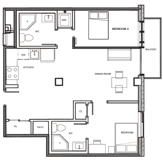 2 Bed-2 Bath Condo for rent near Laurier & Waterloo University in Long Term Rentals in Kitchener / Waterloo - Image 3
