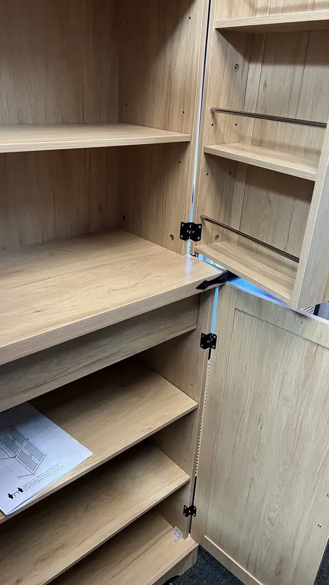 luxury Boho tall pantry with side cabinets  in Bookcases & Shelving Units in Markham / York Region - Image 3