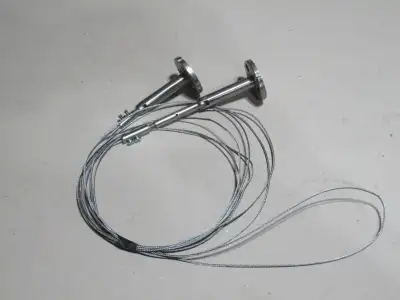Cable acier avec fixation IKA  pou rideau ou autres., View more