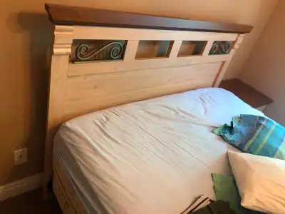 2 Wooden Headboard - queen bed, View more