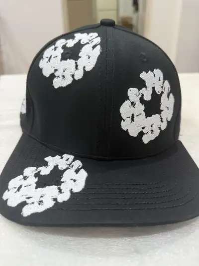 Denim Tears Floral Embroidered Snapback Cap, View more