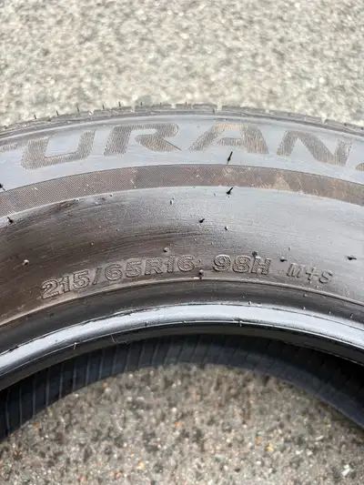 Brand New summer tires. Bridgestone Turanza EL440. 215/65R16. Came with my new car, decided to chang...