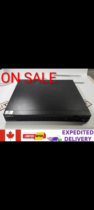 Lorex 4k Ultra HD NVR Poe recorders with dual hard drive. 2 TB total 8 channels + Fusion Wireless ca...