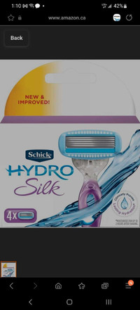 Schick hydro silk razors