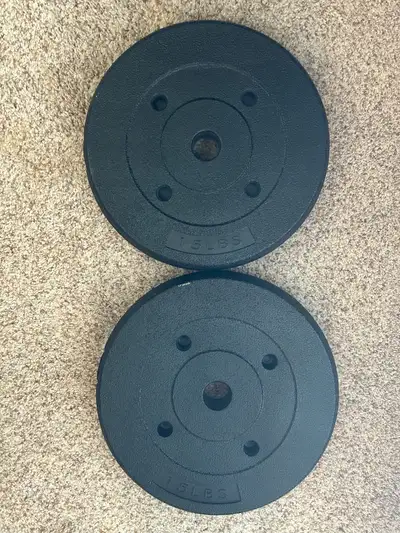 two 15 pound weights , View more