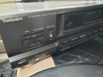 I'm selling a used a vintage Technics SA-GX490 AV Control Stereo Receiver, a classic piece of audio...
