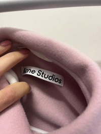 Acne Studios Pink Wool Fleece Jacket