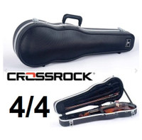 Crossrock ABS Hard Shell Violin Case-4/4 Size, Backpack Style