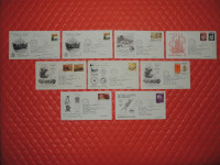 Lot of nine (9) 1972 Canadian First Day Covers