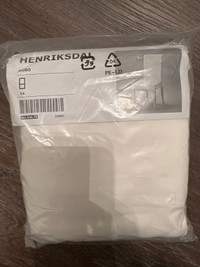 HENRIKSDAL White Chair Covers x 8 Brand New, Unopened