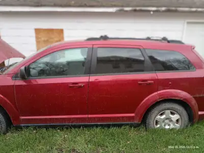 As is 2009 Dodge Journey with about 250 000km on it. Has all its parts including keys. Title clean....