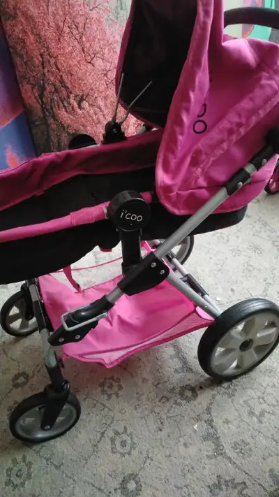 I'Coo Girls Play Stroller, Pink, Grey - Delivery Option - $25!, View more