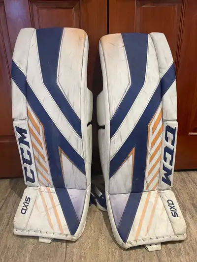 CCM Axis goalie pads, glove and blocker , View more