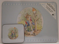 SHRINK-WRAPPED PETER RABBIT PLACEMAT & COASTER SET