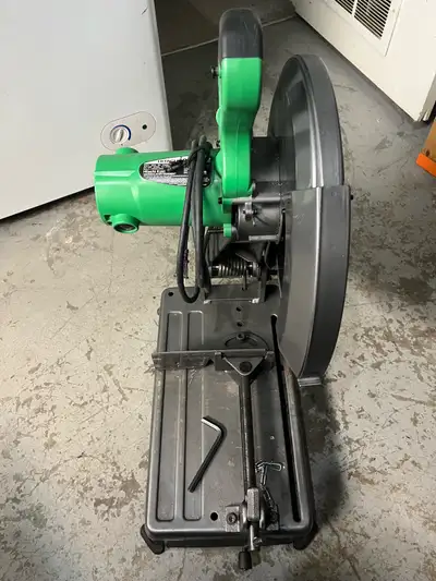 hitachi 14” chop saw with blades, View more