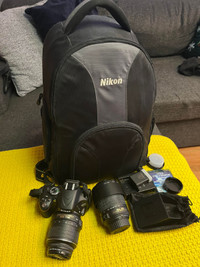Nikon d5100, 18mm-55mm + 55mm-200mm Lens, Nikon Bag, + More