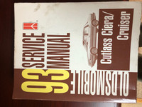 Oldsmobile shop Manual 1993 Cutlass Ciera