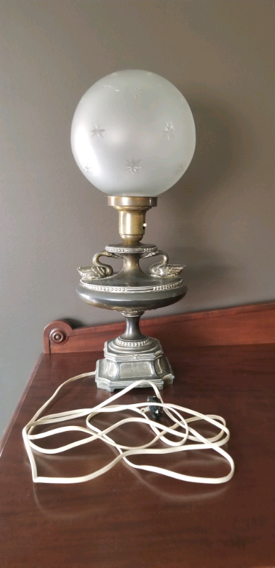Beautiful Vintage Brass Table Lamp, View more