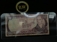 1985 Colombia 50 cincuenta pesos oro Banknote!!!!!