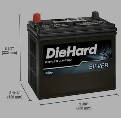 DieHard 51R car battery fits most Honda. Very Good condition just over a year old reads 13.2 volt