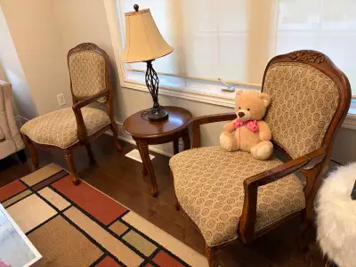 Pair of Vintage Accent Chairs, View more