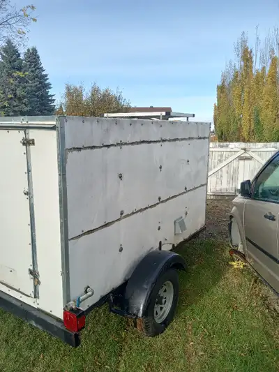 This trailer was used to cool vegetables, it was used as a backup for our walk-in cooler, as well as...