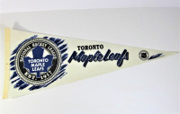 Vintage 1990s National Hockey League Toronto Maple Leafs Pennant