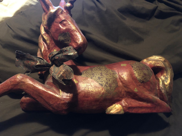 Large Vintage Paper Mache Unicorn Beautiful Special horse  in Arts & Collectibles in Kitchener / Waterloo - Image 2