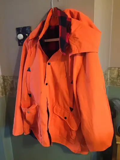 vêtement de chasse,manteau fluorescent,réversible , View more