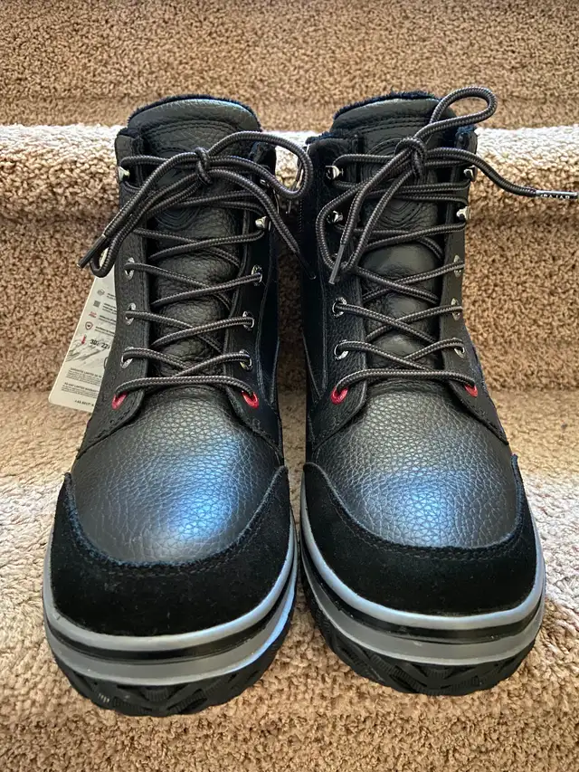 Brand New Men’s Pajar Leather Winter Boots in Men's Shoes in Calgary - Image 4