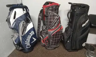 Golf club cart bags all in great shape. Ogio $70 Firm...the Callaway, Cleveland bags are SOLD..,