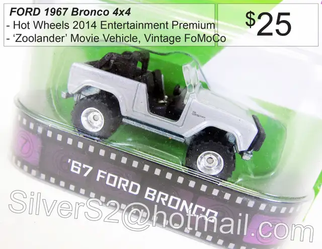 !HOT WHEELS 2014 Retro Entertainment ZOOLANDER FORD 1967 Bronco! in Toys & Games in City of Toronto - Image 3