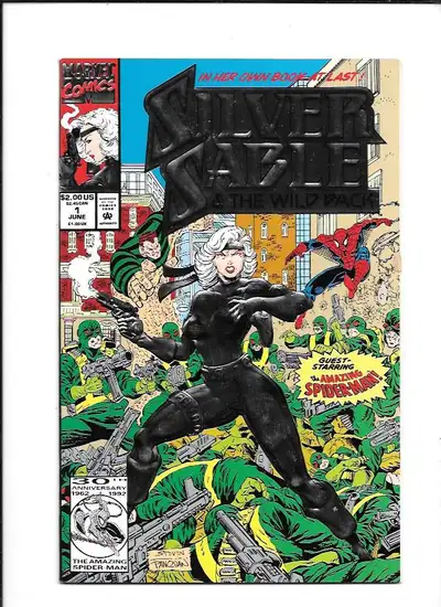 SILVER SABLE AND THE WILD PACK #1 MARVEL 1992 HIGH GRADE $20, View more