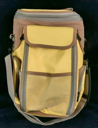 NEW- Yellow insulated wine/beverage picnic  backpack
