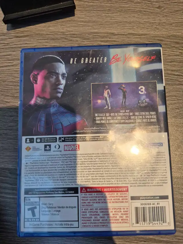 Ps5 spiderman game disk: can meet at PVM in Sony Playstation 5 in Longueuil / South Shore - Image 3