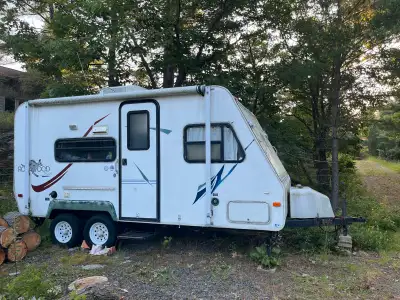 Sale pending 19 Ft camping trailer, needs some TLC. Sadly, we don’t have time to repair. There’s sti...