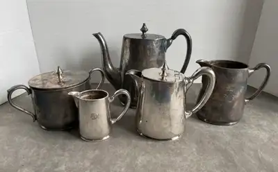 A CPR EPNS tea service is a rare, silver-plated tea set originally used in Canadian Pacific Railway...